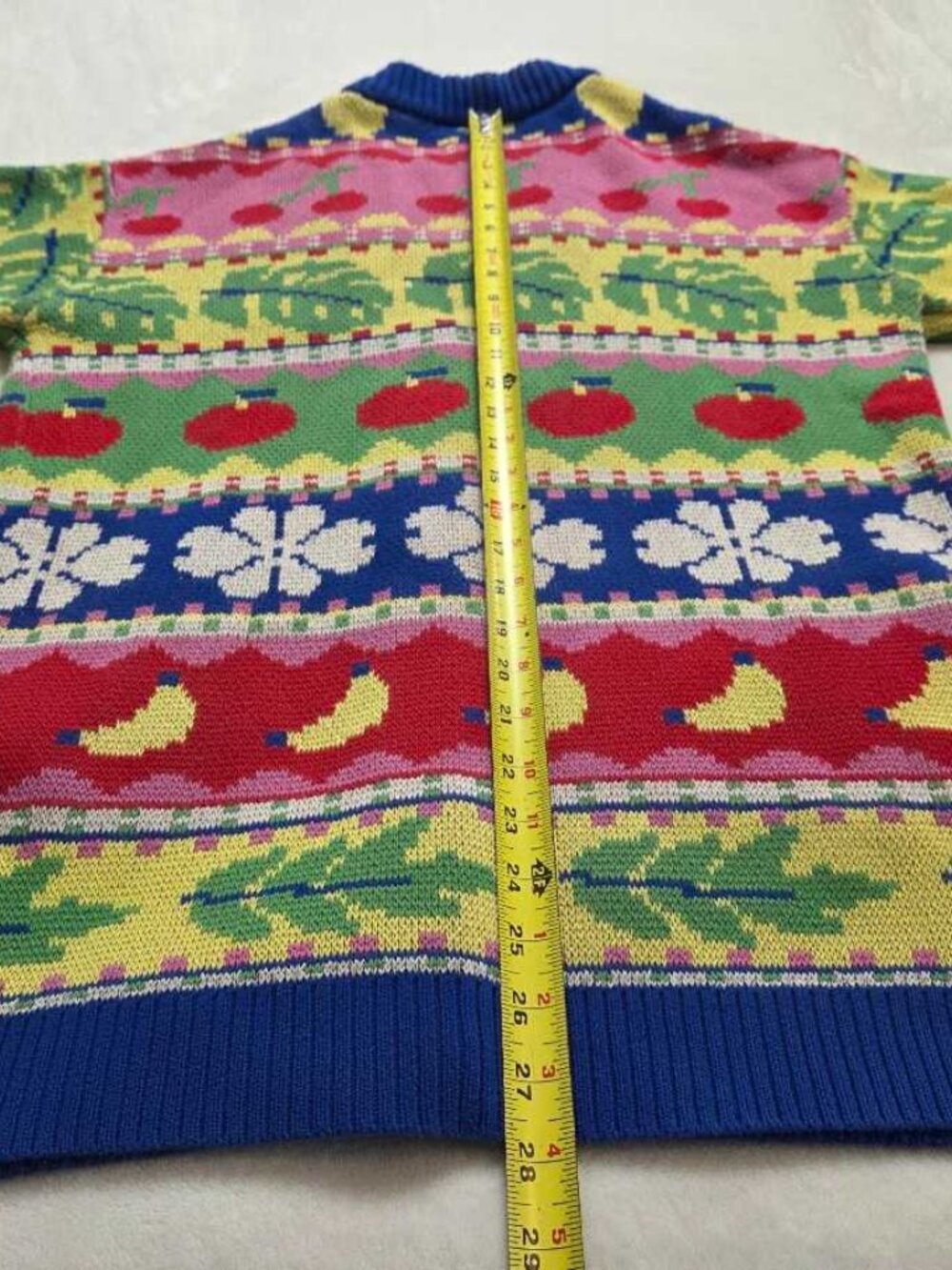 XS Farm Rio Anthropologie Sweet Orchard fruit knit cardigan oversized sweater #3 - Picture 11 of 11
